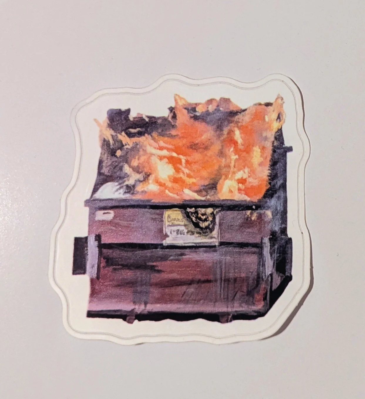 Dumpster Fire Sticker
