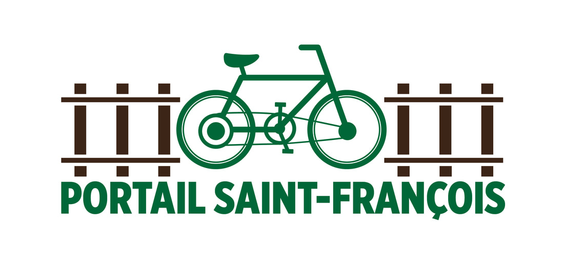 logo du PSF - un vélo sur un chemin de fer