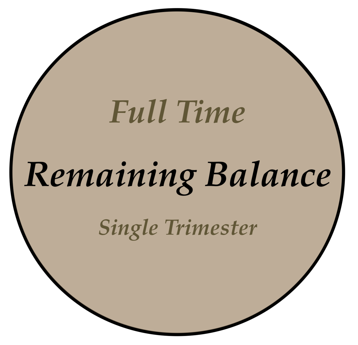 Full Time Tuition (remainder of balance)