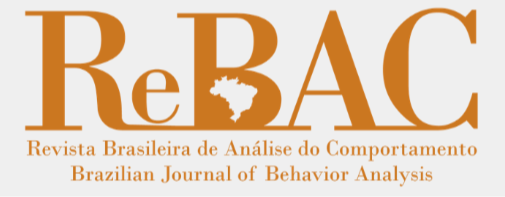 Logo of ReBAC, the Brazilian Journal of Behavior Analysis, with stylized text and an outline of Brazil inside the letter B.