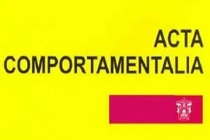 Yellow logo with black text that reads the journal's name 'ACTA COMPORTAMENTALIA'