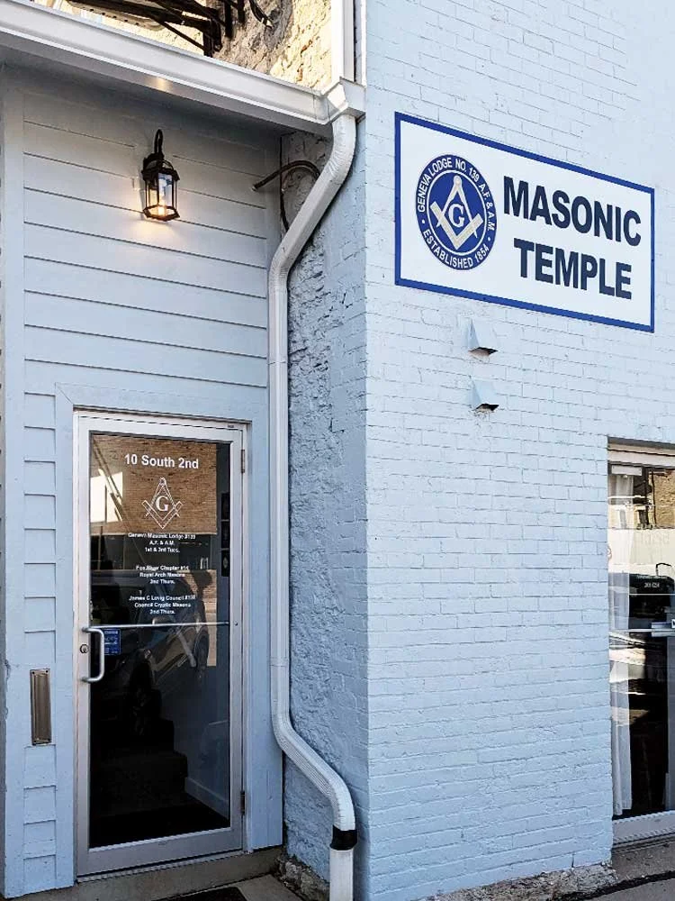 Geneva Masonic Lodge Entrance