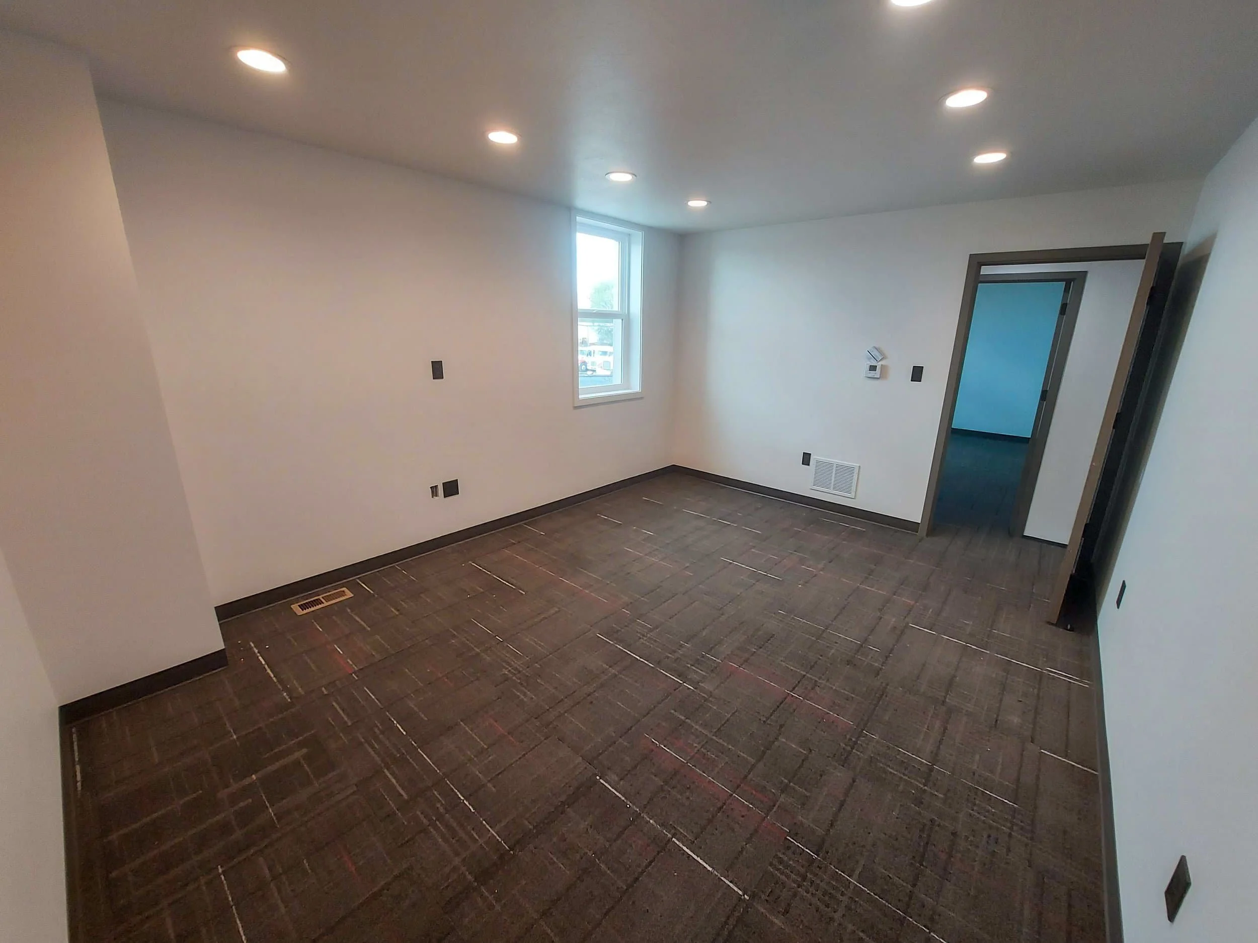 Office after priming and painting