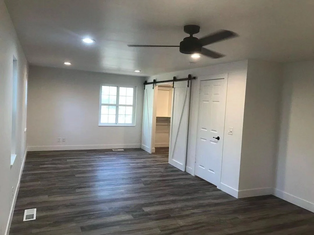 remodeled master bedroom painting