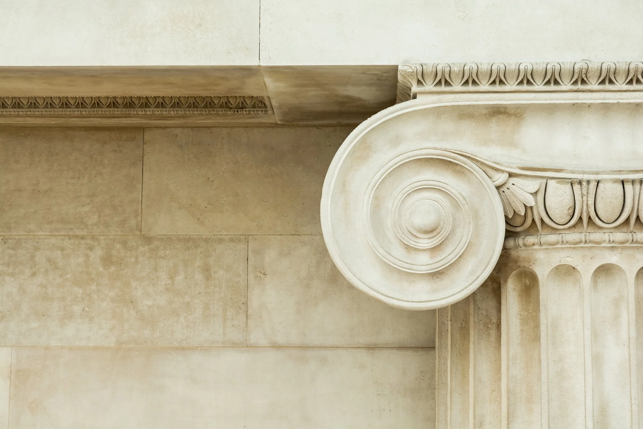 Marble wall and marble column