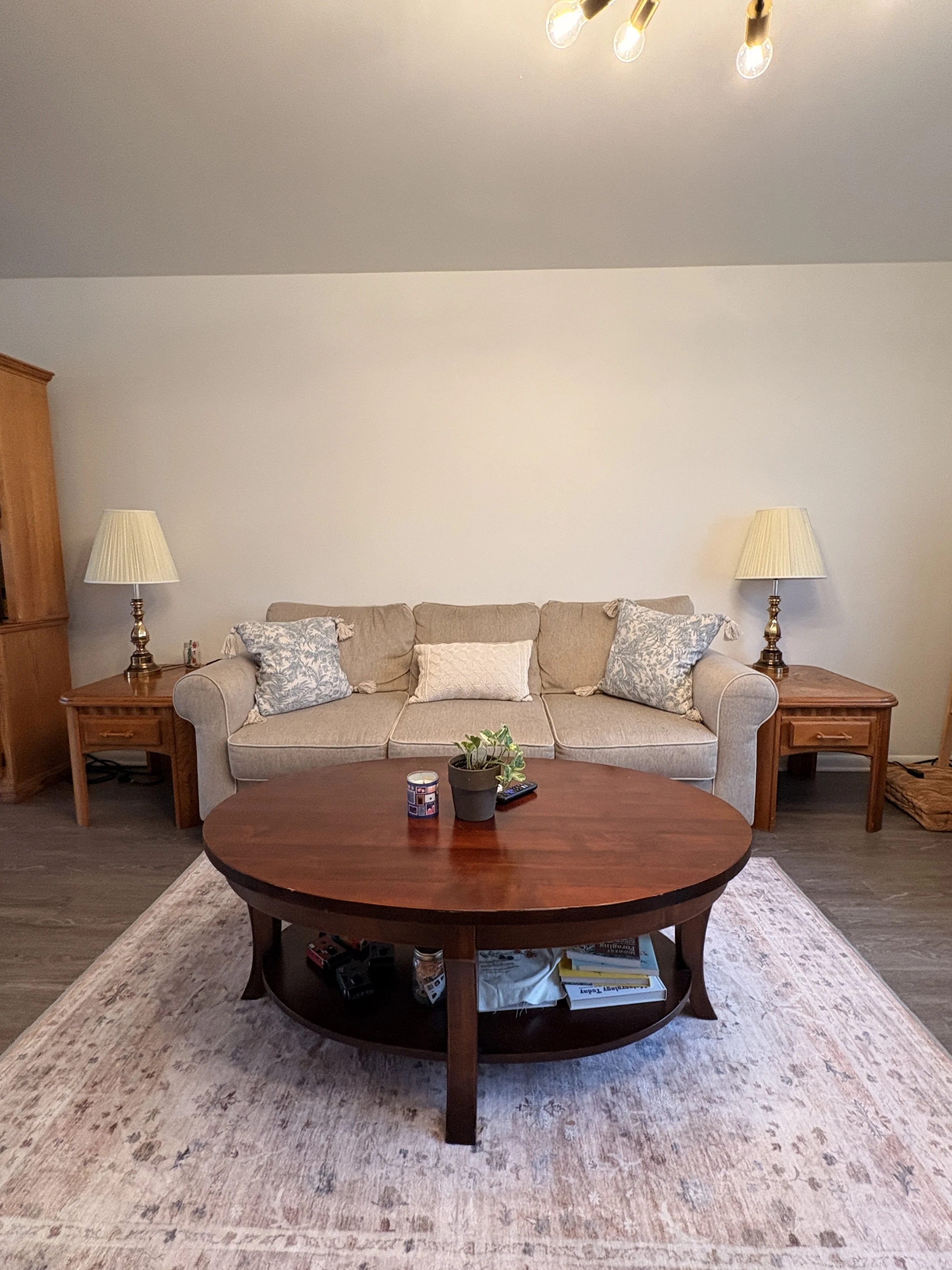 living room in shared duplex