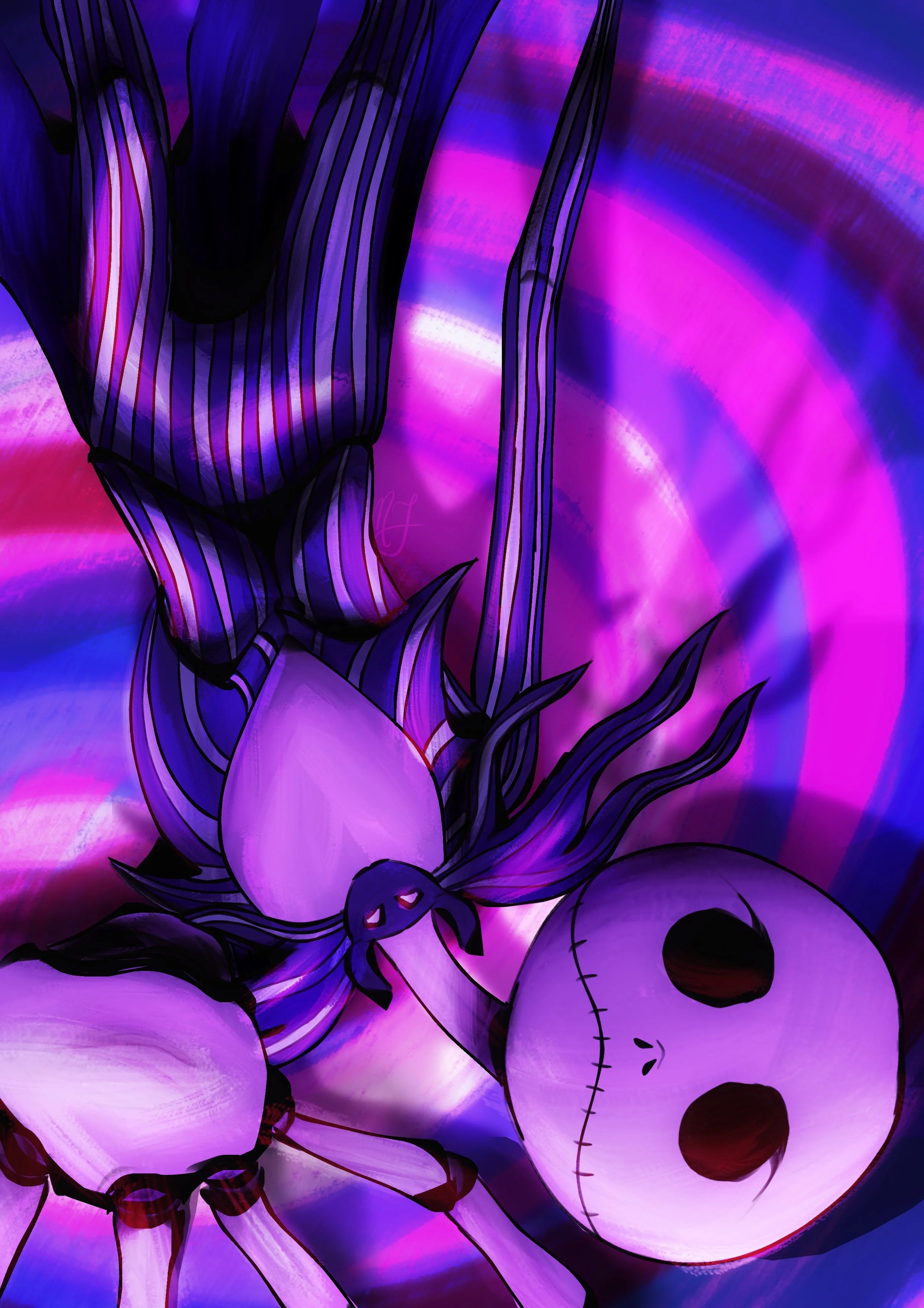 Drawing of Jack Skellington