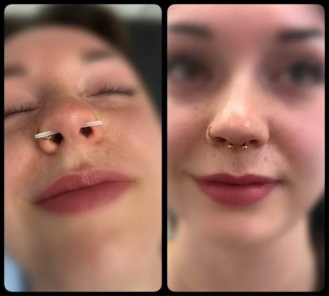 Septum piercing