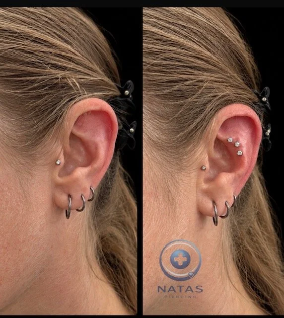 Triple flat piercing