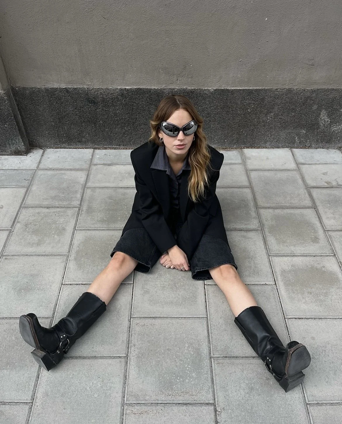 Thea, styled in pre-loved Balenciaga, Hope and Filippa K