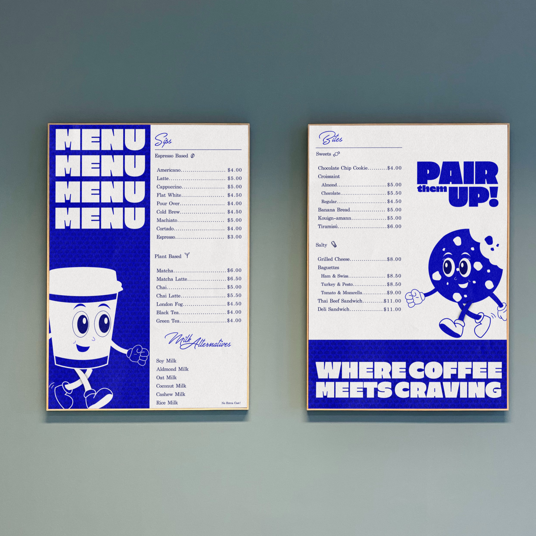 Cloud & Crumble - Coffee shop branding (Menu)