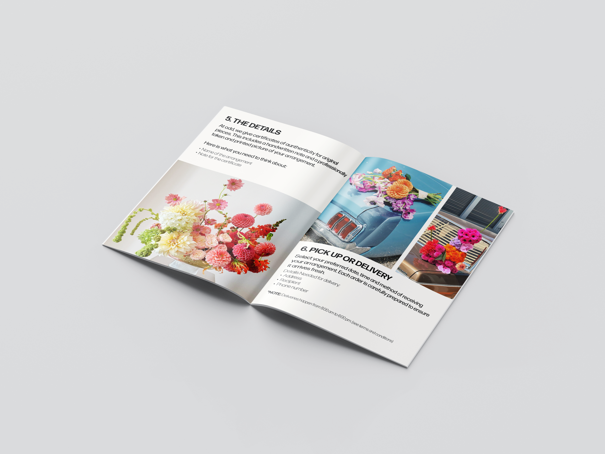ODD Floral Studio - Branding - Guide to Order