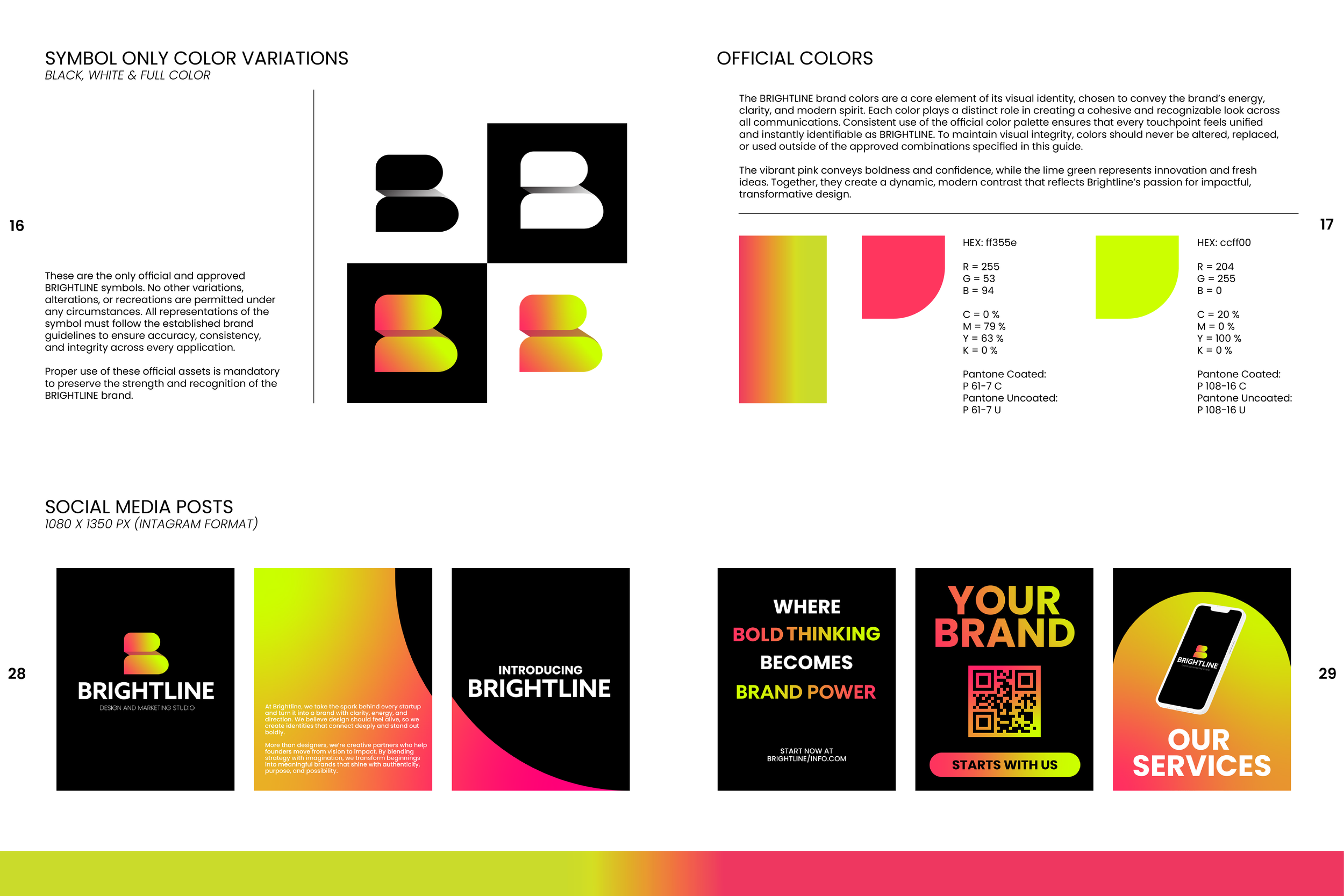 BRIGHTLINE - Branding & Brandbook (Addy Award Winner - Gold)