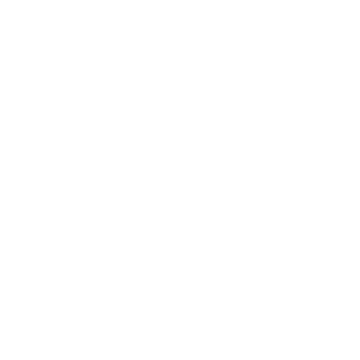 White icon of a trowel or pointing tool laying bricks in a wall.