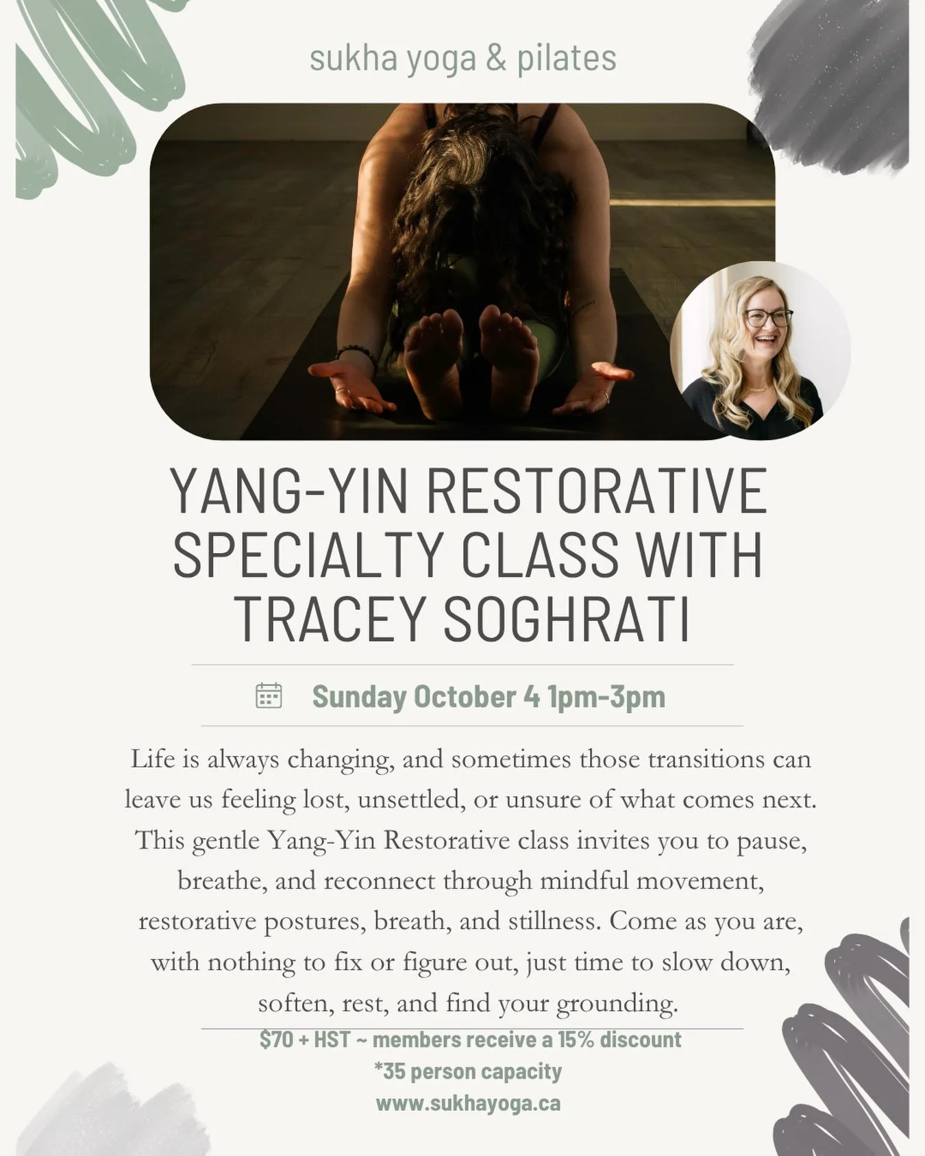 Happy Sunday Friends....
In 20 days I invite you to practice with me in person. 
I rarely teach on the weekends anymore (being middle aged is crazy busy), but I&rsquo;m trying to create weekend workshops at least twice a year to connect in person.
Th