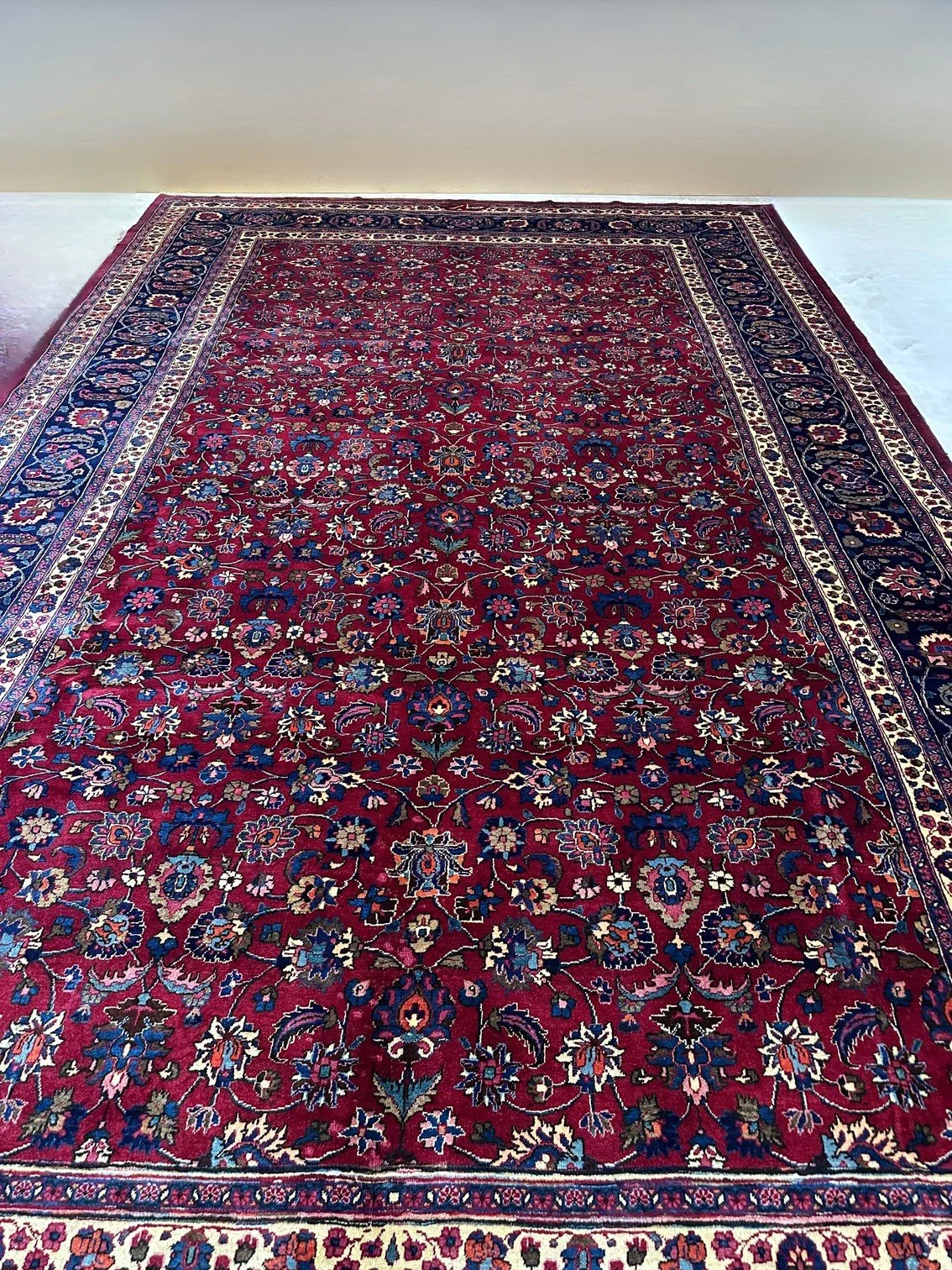 Signed Saber Mashhad Masterpiece – Large Persian Wool Rug