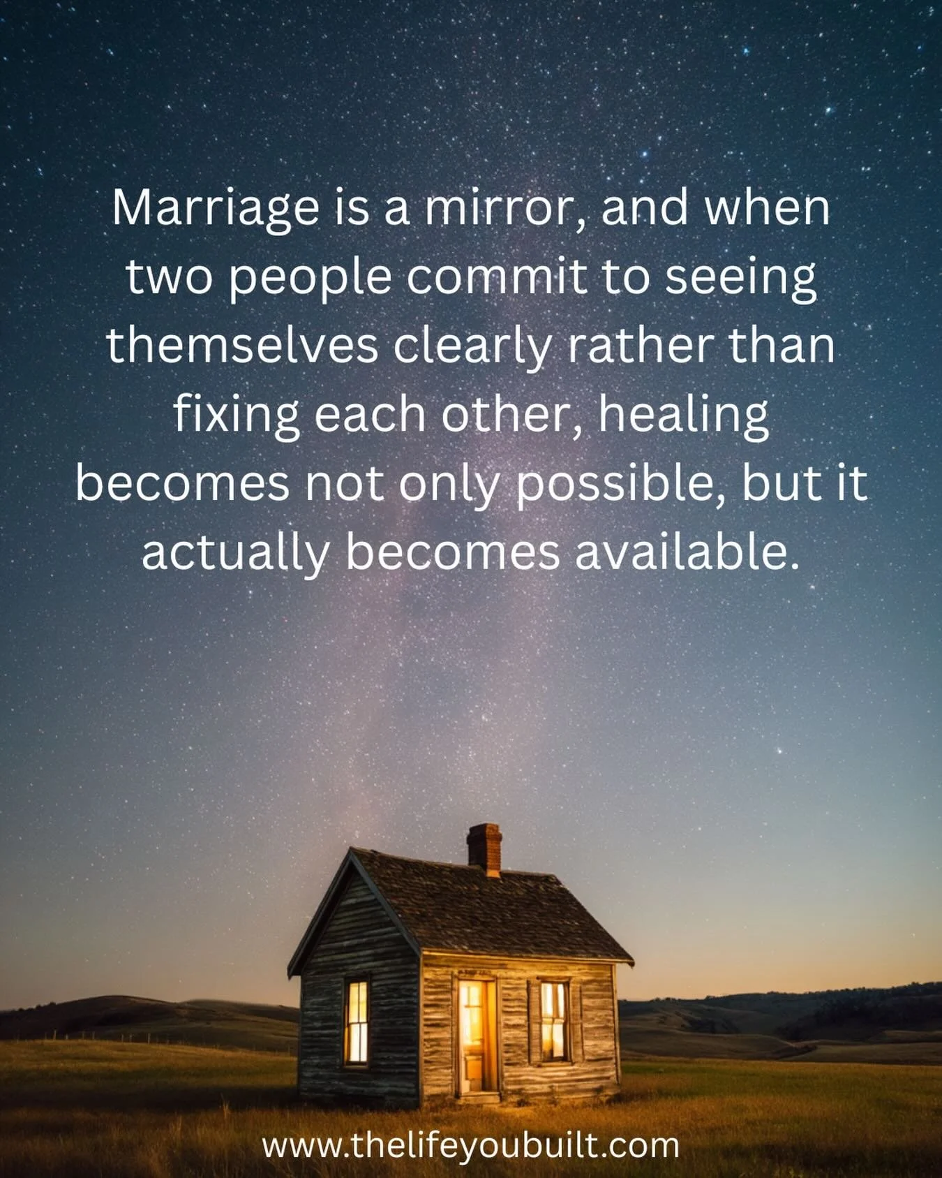 Most marital conflict takes place when the False Self is summoned. When the True Self is available, your relationship has the chance to grow.