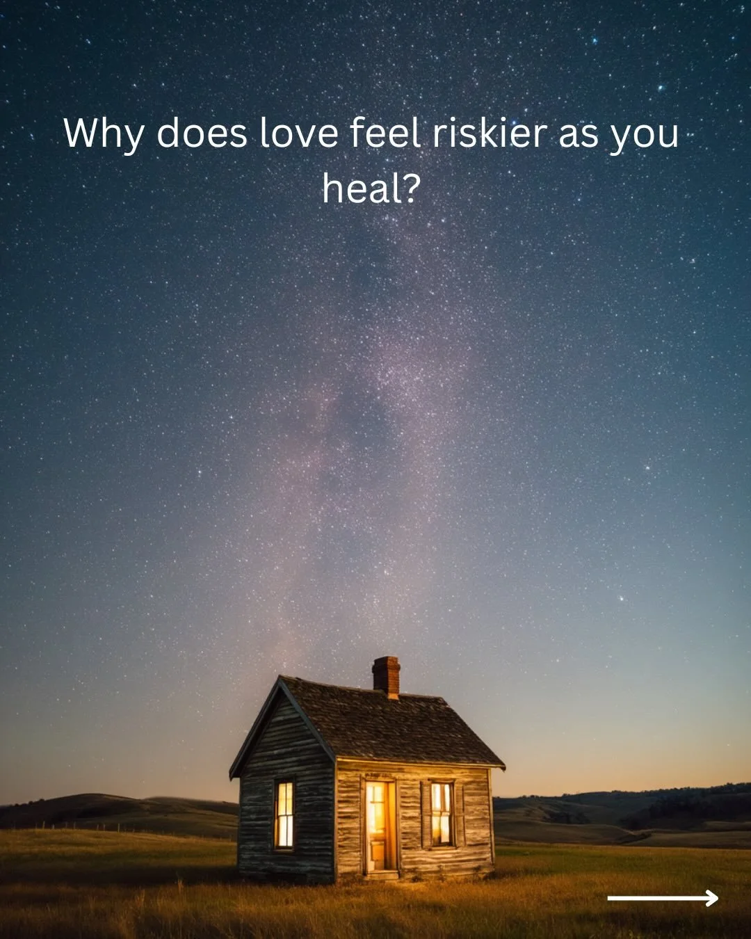 As we become more free from the False Self, we also feel the absence of its protection. Loving from our True Self is worth the risk.
