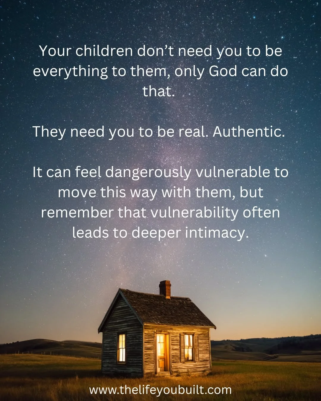 Appropriately shared vulnerability is one of the greatest tools to build authentic relationships with your children. #parenting #vulnerability #authenticity