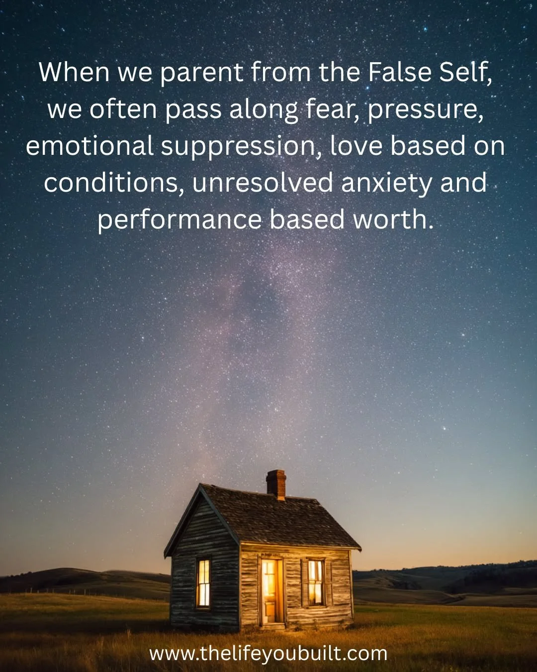 Parenting from the False Self leads to, at best, disconnection. At worst, it leads to wounding. #healing #falseself #parenting
