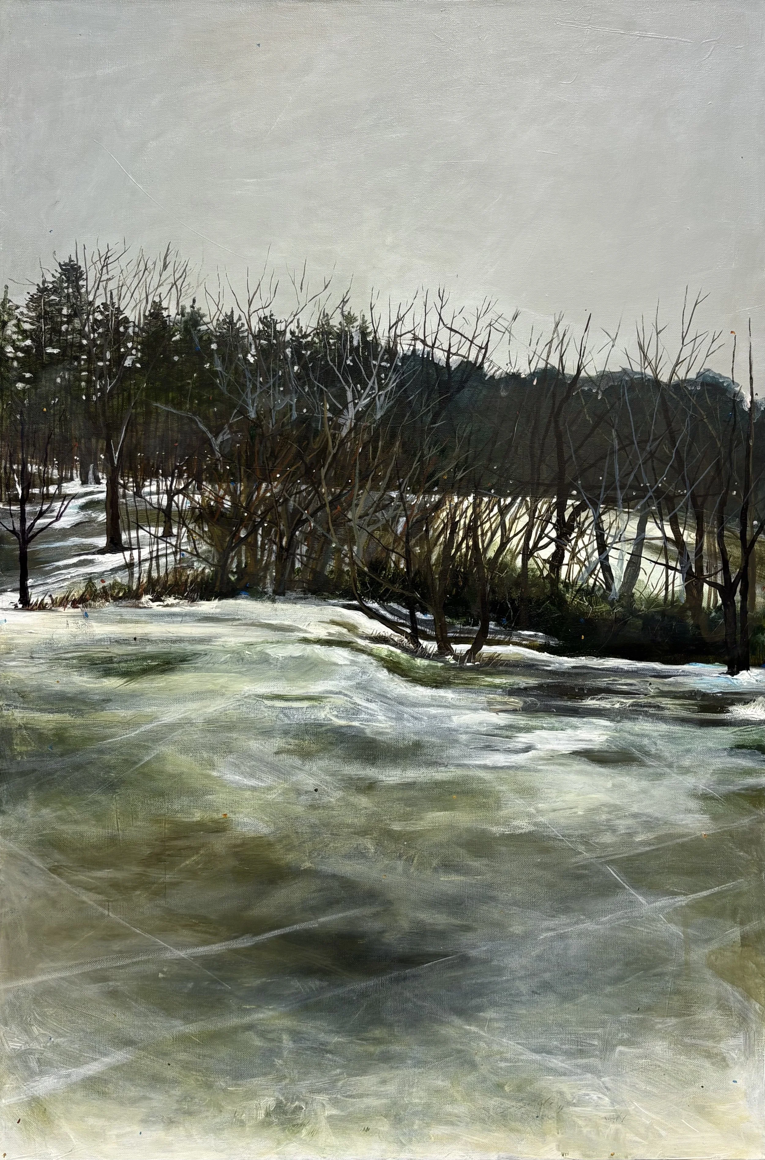Ice Storm,
24x36in.,
Acrylic on Canvas,
2026,
Available