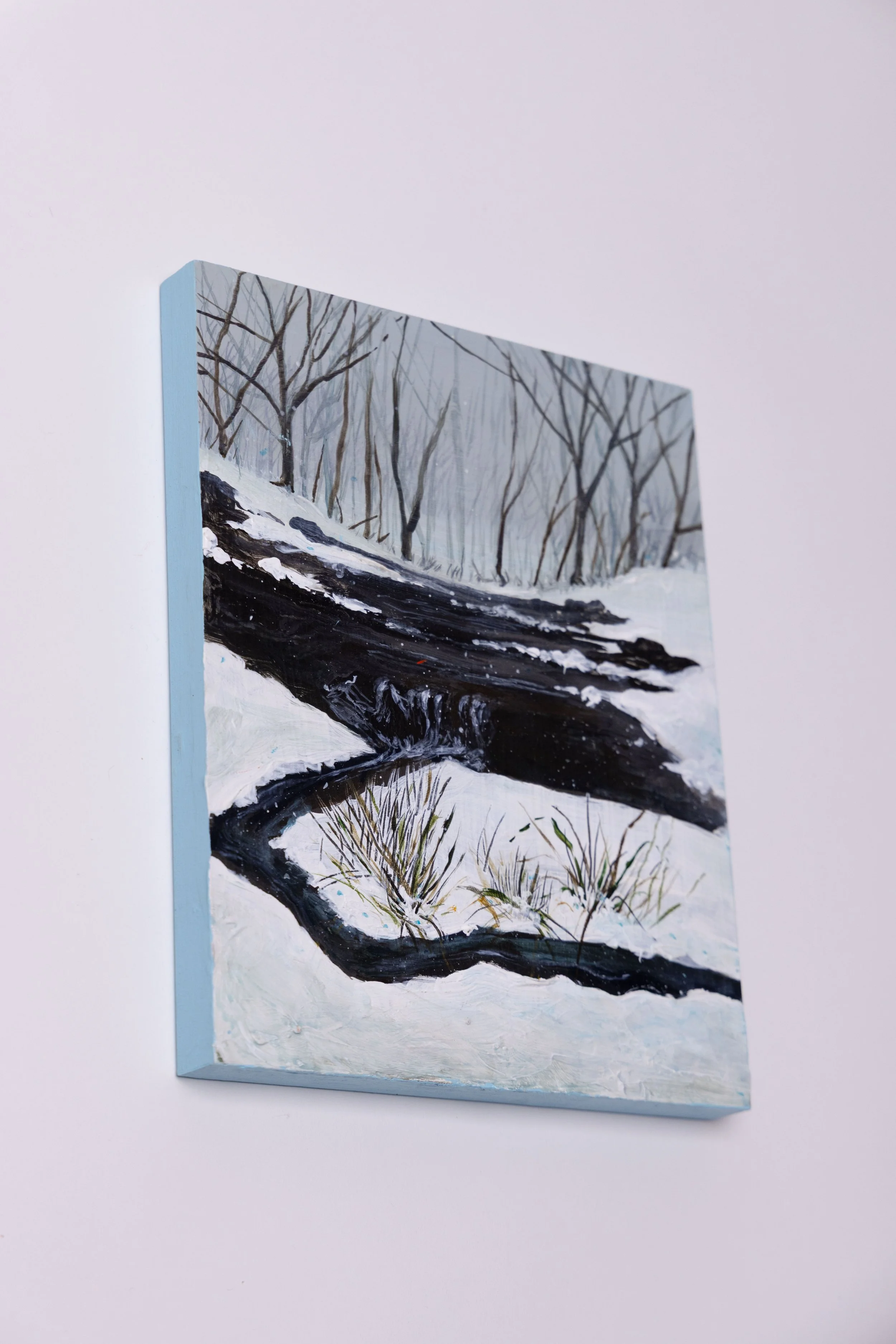 Waterfall, 
8x10 in.,
Acrylic on Panel 
2026, 
Available 
