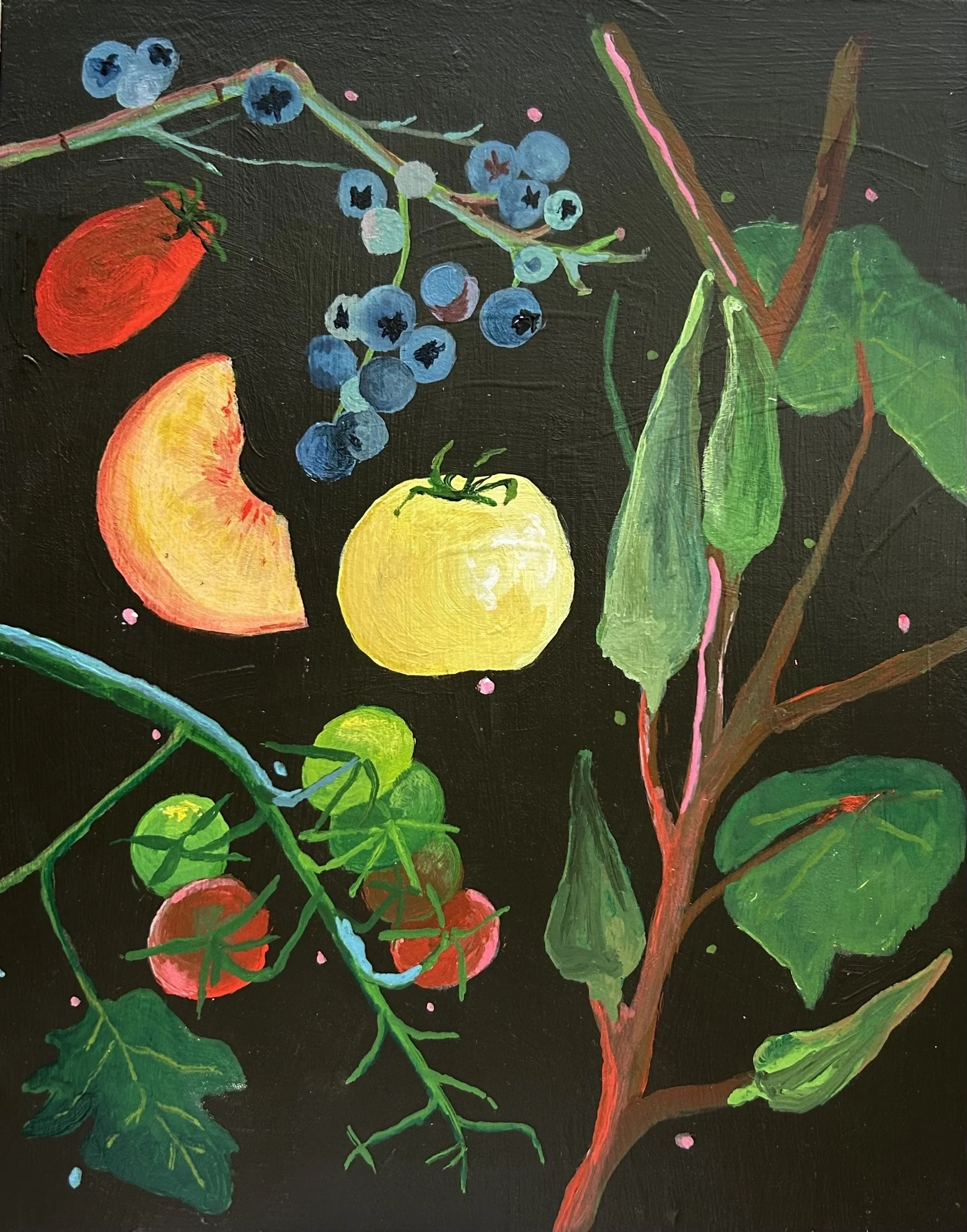 From the Vine,
8x10in.,
Acrylic on Panel,
2026,
Available

