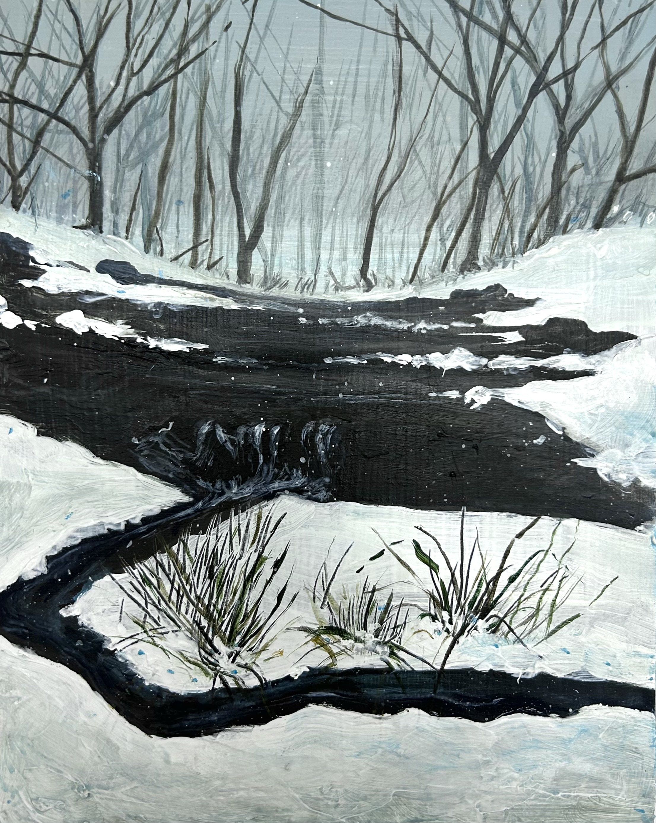 Snowy Waterfall