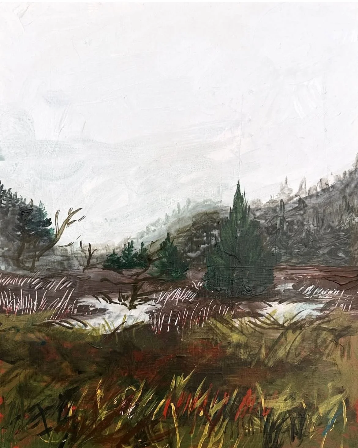 Hendersonville, 
8x10in.,
Acrylic on Panel,
2025,
Sold