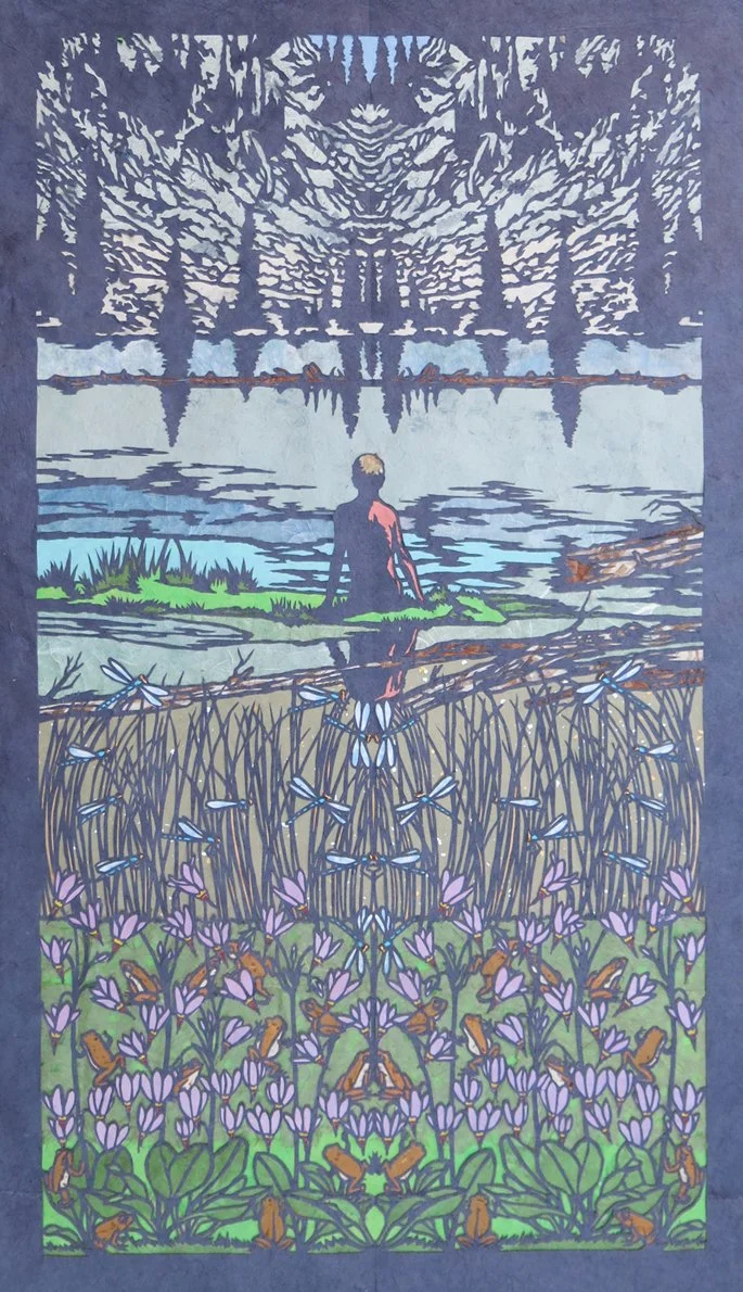 Peak Experience, 2021, Paper, 32” x 18”