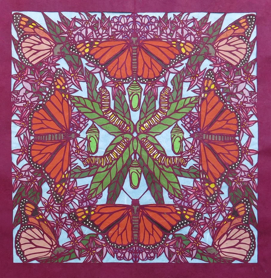 Evolving, 2022, Paper, 18” x 18”