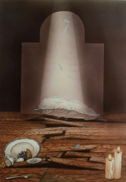 Altar to My Body, Watercolor, 12” x 9”