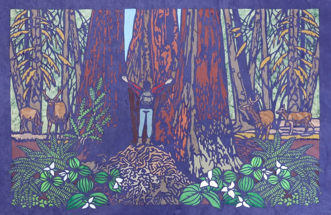 Embrace, 2025, Paper, 16” x 24”