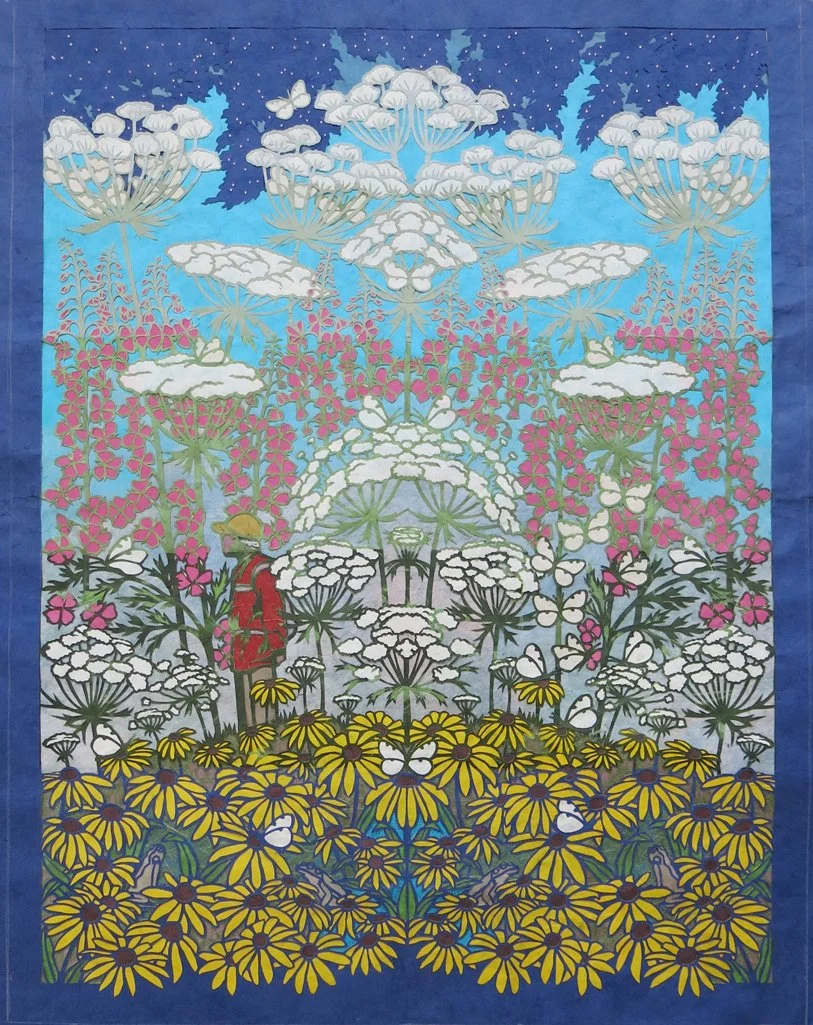 Immersed, 2024, Paper, 36” x 27”