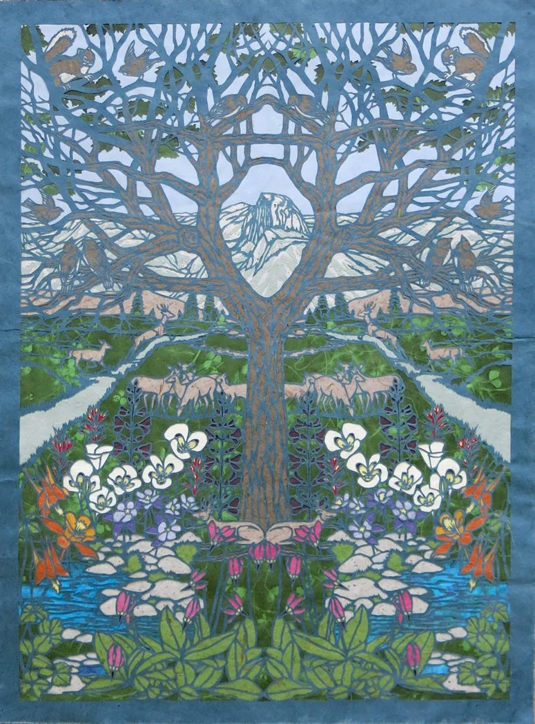 Half Dome, 2015, Paper, 34” x 25”