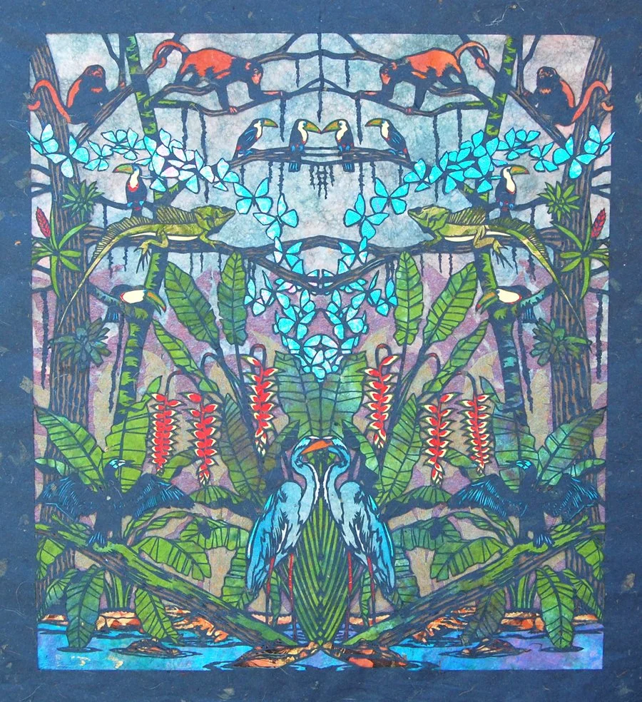 Tropics, 2013, Paper, 39” x 36”