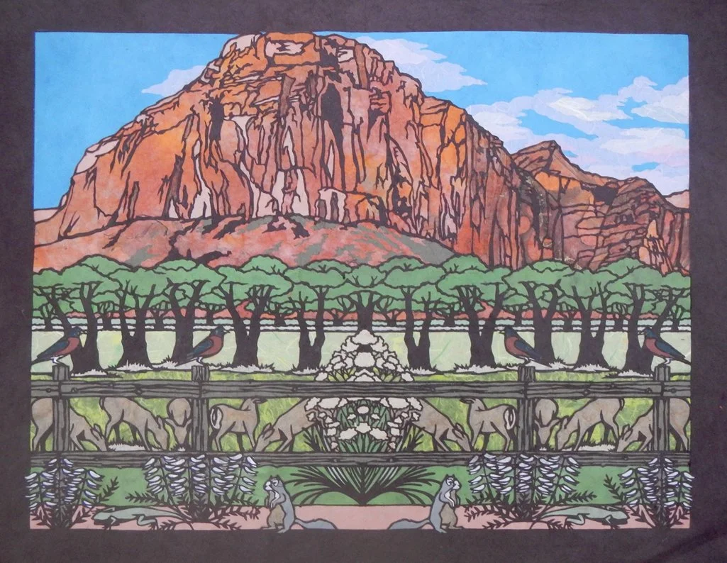 Fruita in April, 2022, Paper, 19” x 24”