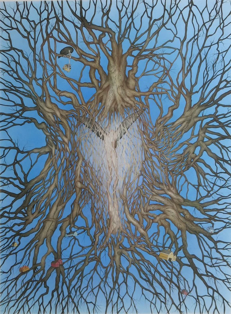 Roots and Wings, Watercolor, 32” x 26”