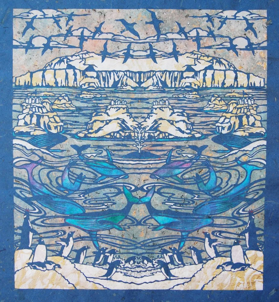 Antarctica, 2013, Paper, 40” x 36”