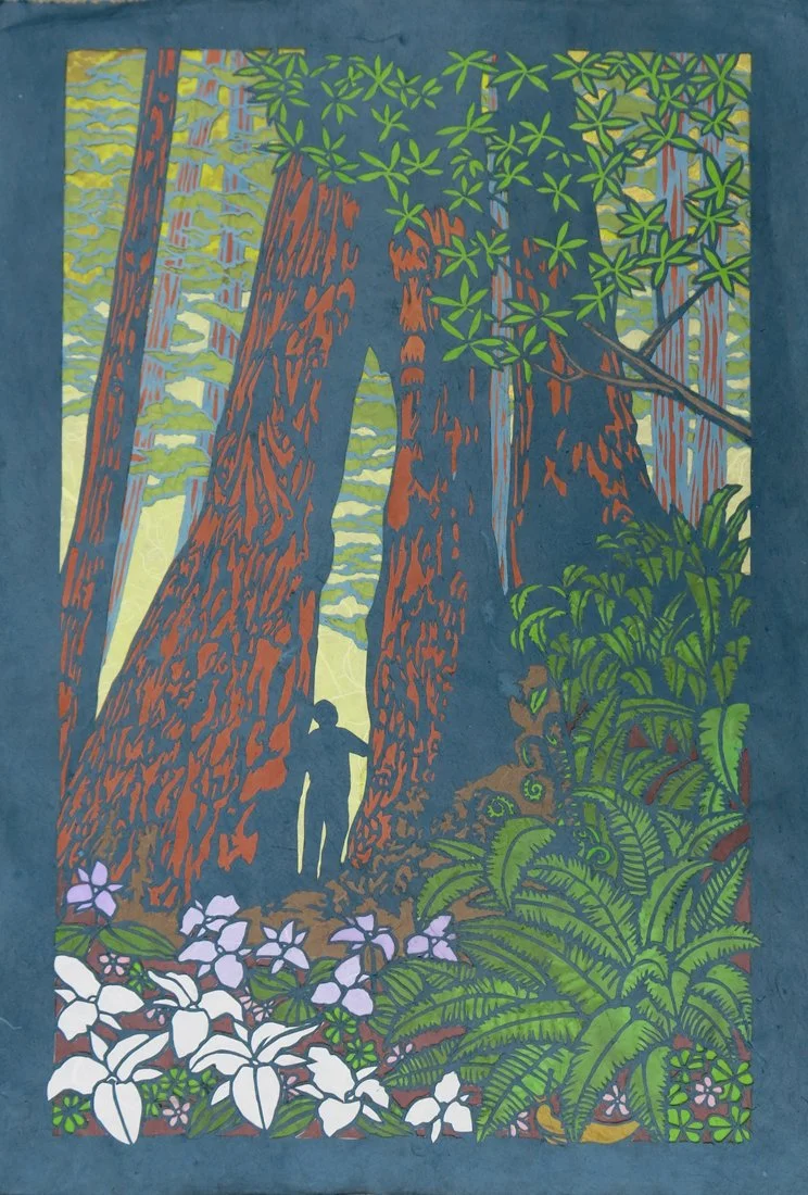 In Awe, 2025, Paper, 26” x 16”