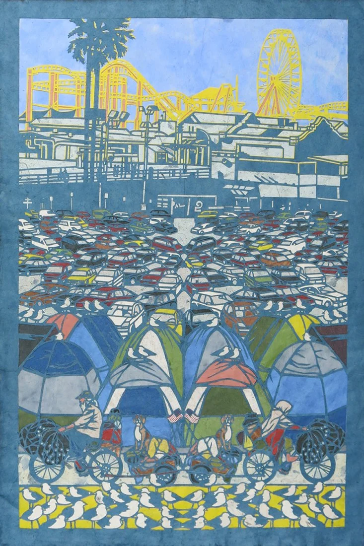 Drive By, 2017, Paper, 30” x 20”