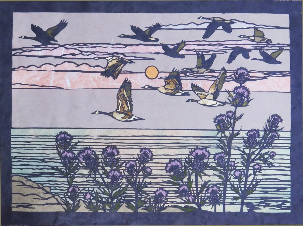 On The Horizon, 2024, Paper, 18” x 24”