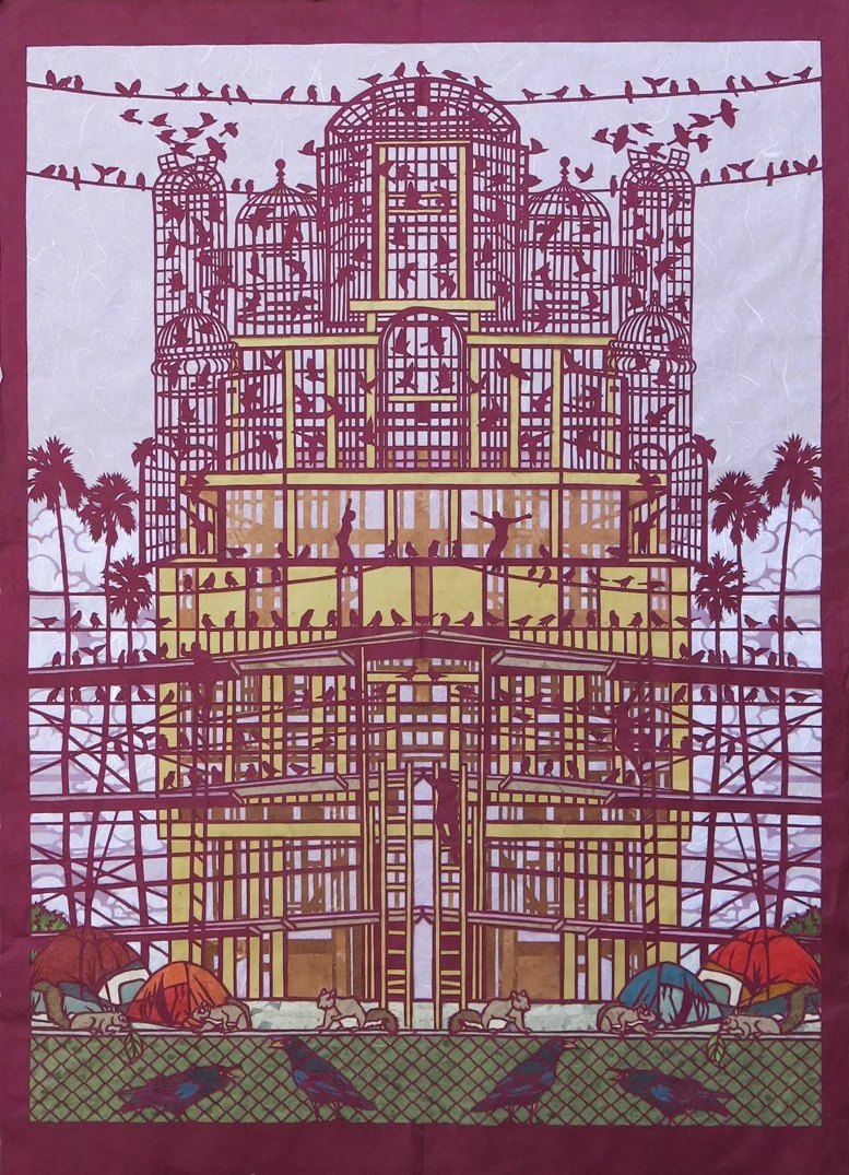 Uprising, 2020, Paper, 40” x 30”