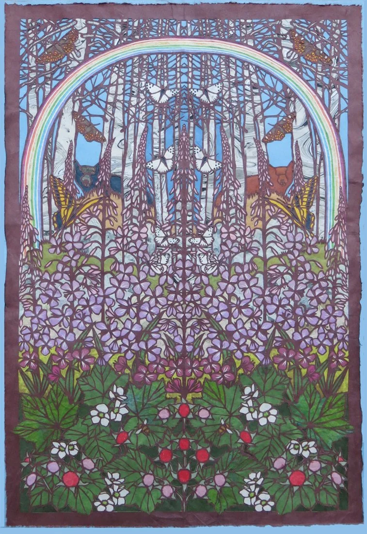 Looking for Glaciers, 2023, Paper, 30” x 20”