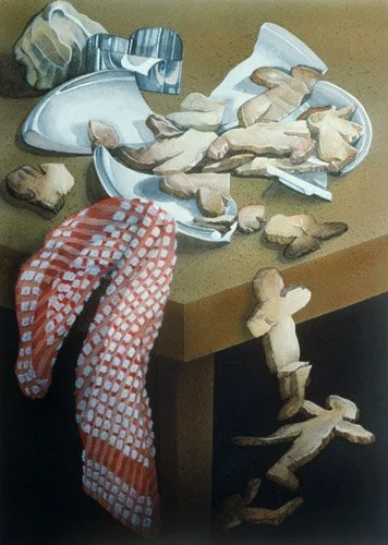 Sweet Cutter, Watercolor, 12” x 9”