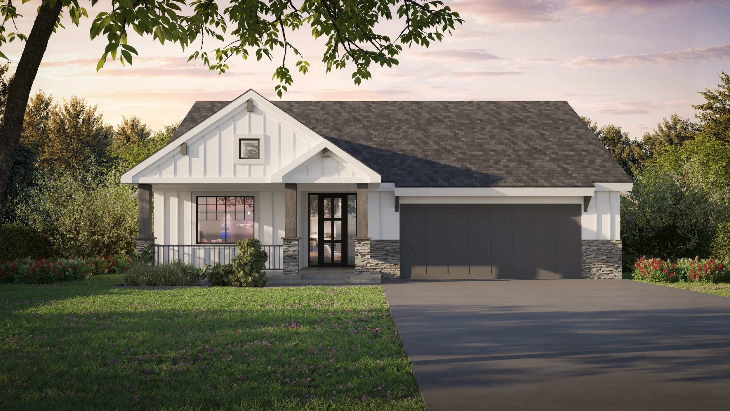 Mahaffie Modern Farmhouse Front Elevation - Enclave at Regency Place.jpg