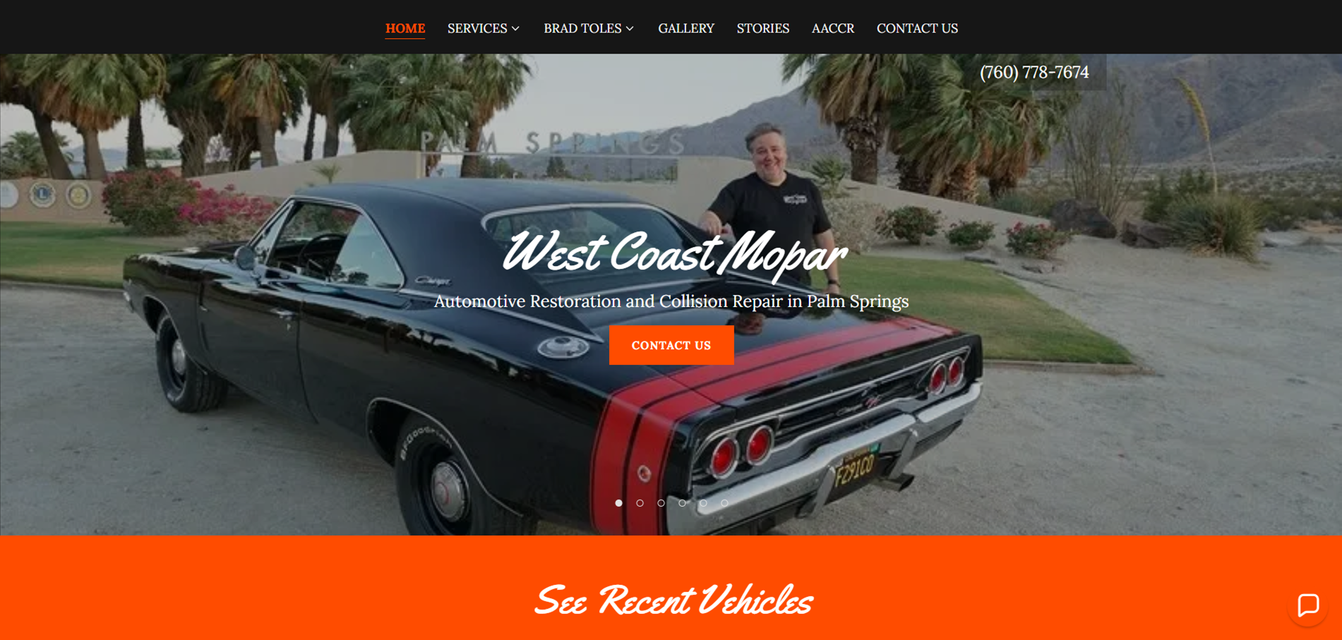 Website Design: West Coast Mopar