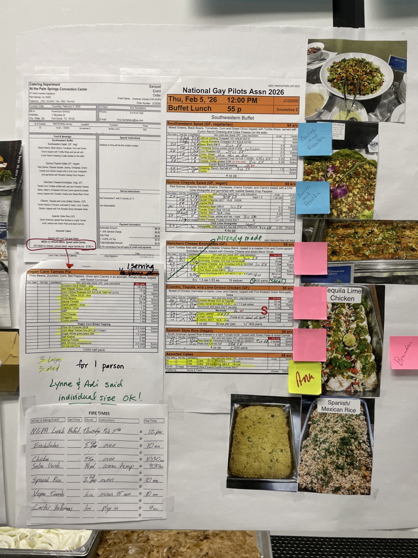 Production lists in action