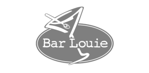 Logo for Bar Louie featuring a martini glass.