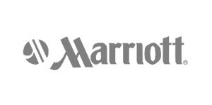 Marriott hotel logo with a globe icon